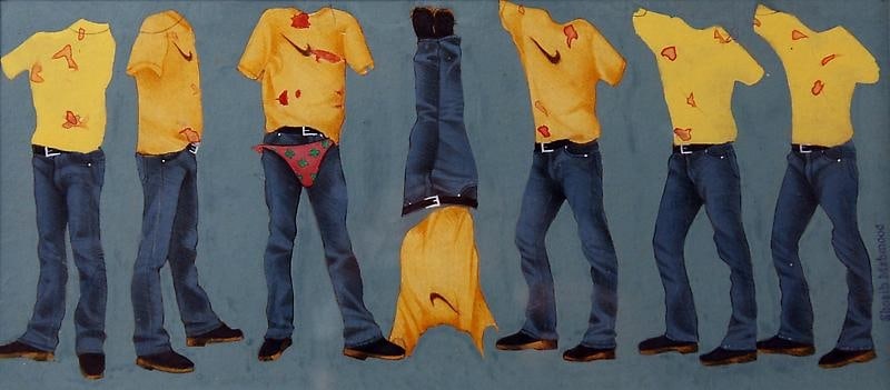 Shoaib Mehmood UNTITLED 1 Gouache on wasli 3.5 x 8 in.
