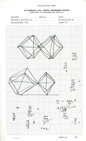 Rasheed Araeen Original Drawings for Sculpture (13-16) 1965- 68 Various NFS