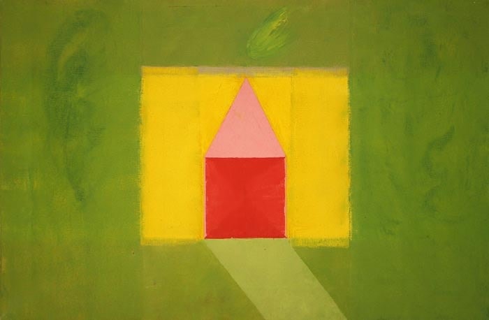 Jagdish Swaminathan UNTITLED GEOMETRIC 1964 Oil on canvas 36 x 24 in.