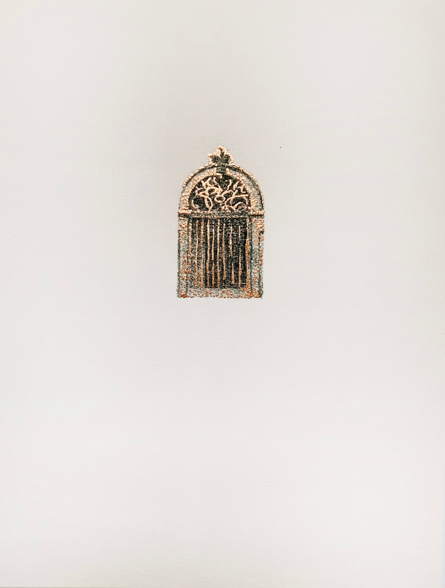 Najmun Nahar Keya Corinthian Dhaka (11) Charcoal, graphite, rabbit skin glue, copper, on Fabriano archival paper 11 x 14 in. 2019