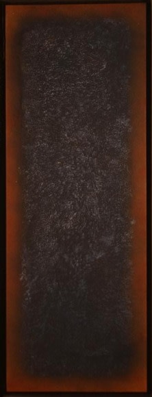 Natvar Bhavsar ANTARAA V 2003 Oil on canvas 40 x 13.5 in.
