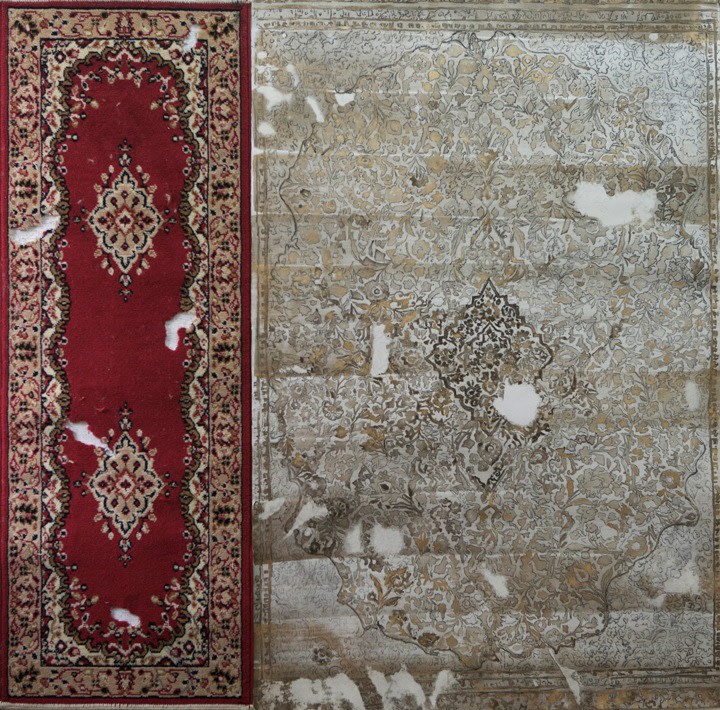 G.R Iranna Tempered Carpet 2014 Watercolor on paper 72 x 72 in.