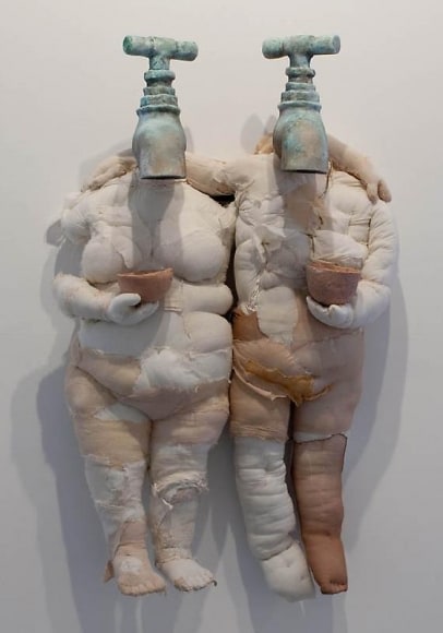 Ruby Chisti BLEMISHES IN TIME II 2009 Resin, fabric and cotton 48 x 28 x 13 in.