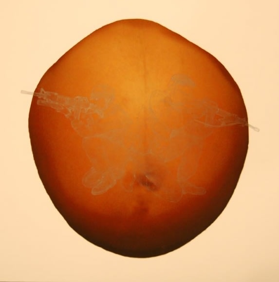 Farida Batool SONGS OF LOVE 6 2009 Multi-media on archival paper 18 x 18 in.