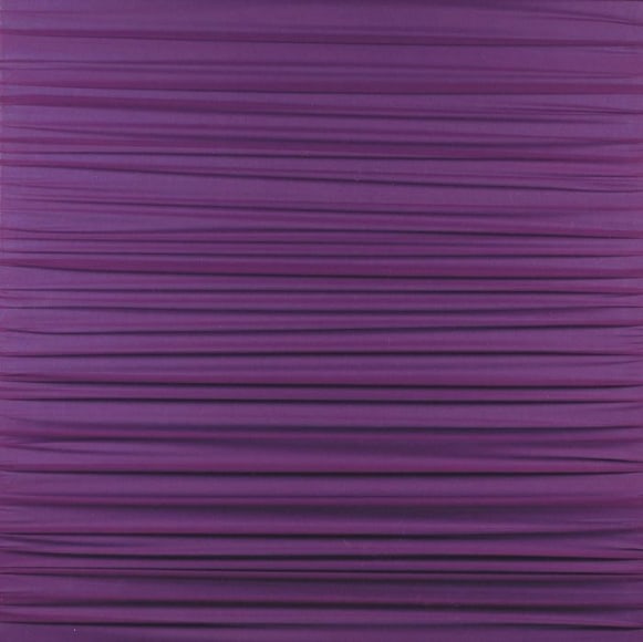 Shobha Broota THE RECEDING SUN 2006 Fabric on canvas 30 x 30 x 1 in.