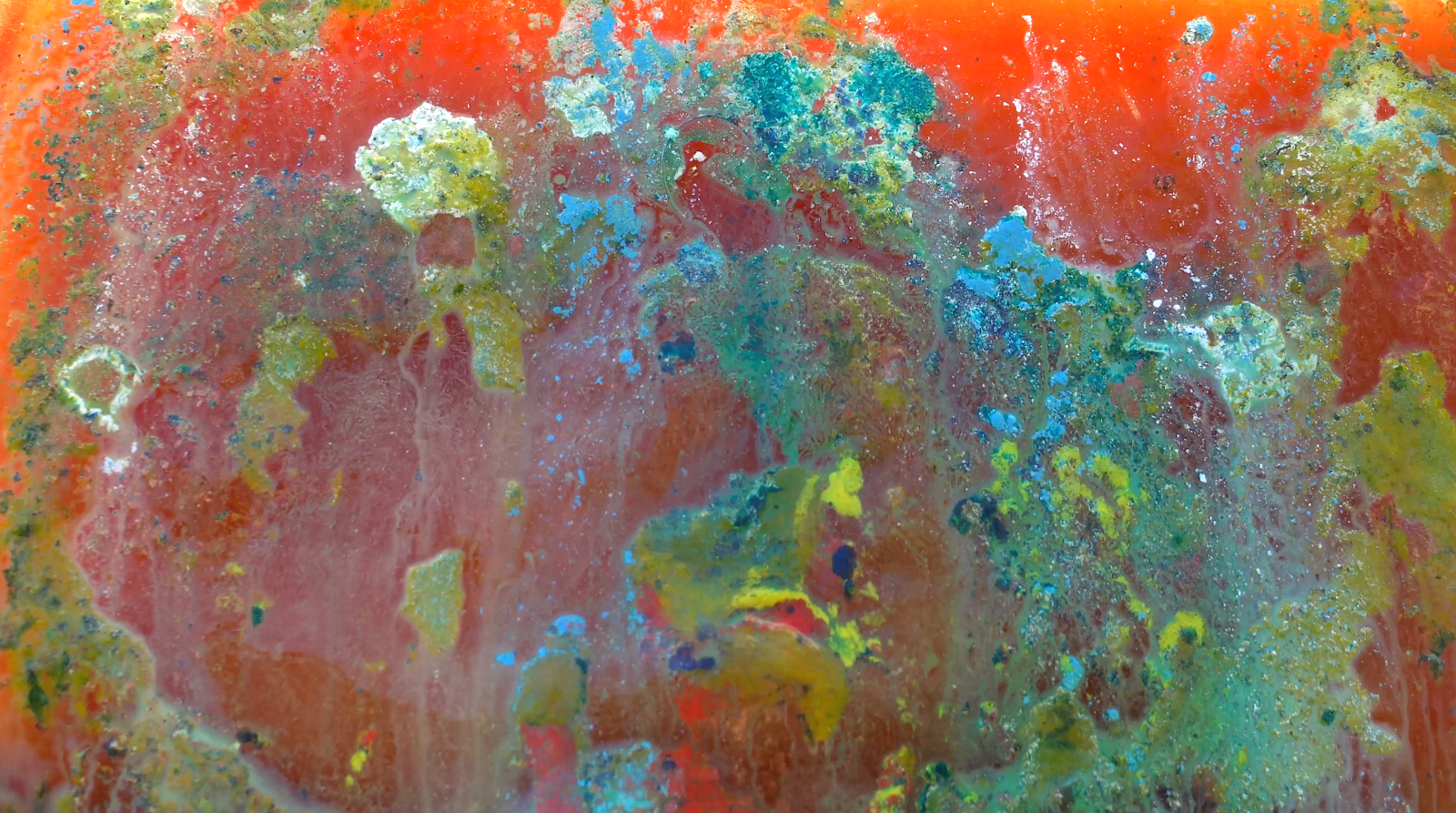 Nitin Mukul Anemone, 2022 15 minute durational painting Dimensions variable