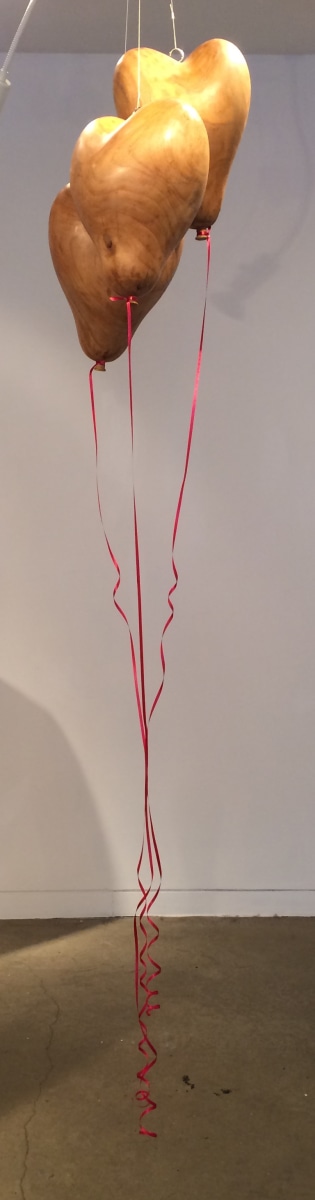 Debanjan Roy UNTITLED (BALLOONS INSTALLATION) 2013 Wood 14 x 10 x 10 in. (Each)