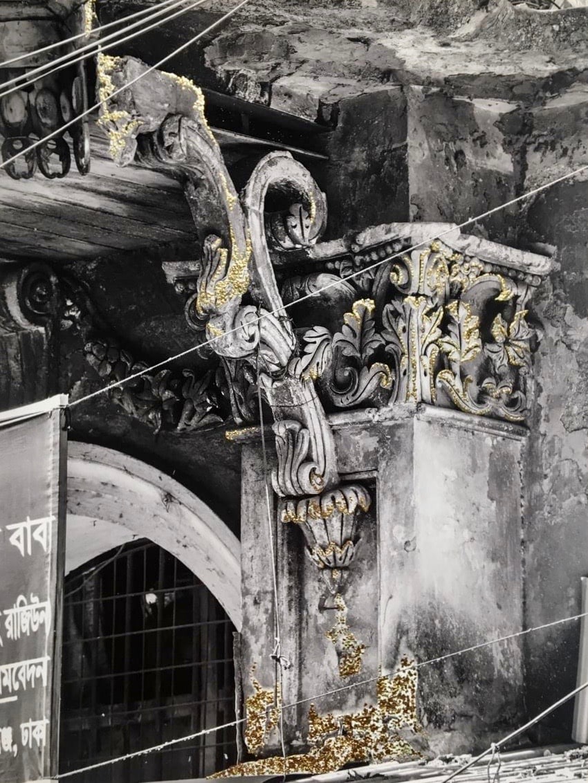 Najmun Nahar Keya Kintsugi Dhaka (5) Photograph on archival paper, gold leaf, archival glue 13 x 17 in. 2019