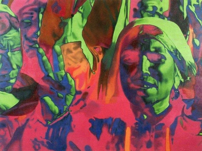 T. V. Santhosh SPINAL CORD 2005 Oil on canvas 54 x 72 in.