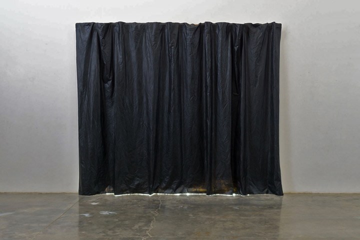 Abir Karmakar CURTAIN 2015 Oil on unstretched canvas 121 x 141 in