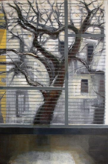 Indrapramit Roy THE NEEM TREE 2007 Oil and acrylic on canvas 72 x 48 in. SOLD