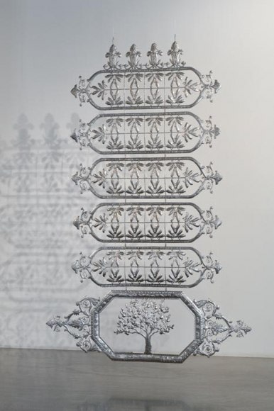 Adeela Suleman Untitled 3 (ed. 1 of 2) 2011 Stainless steel 106.5 x 72.5 in. Photo: Goswin Schwendinger