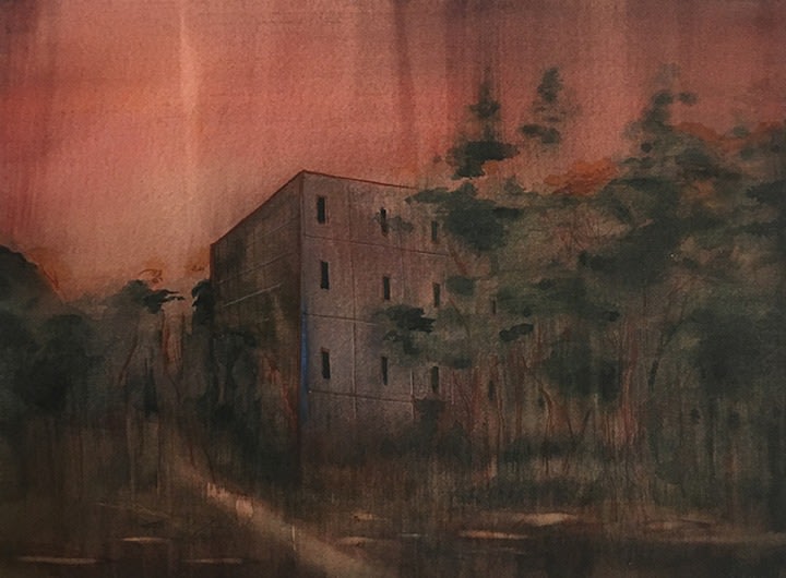 Sujith S.N. Untitled 10, 2018 Watercolor on paper 10.50 x 14.50 in