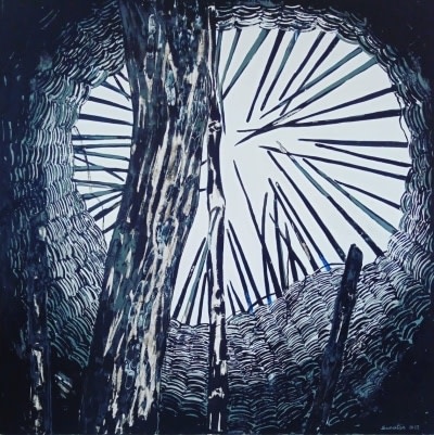 Liminal Space, 2022 Acrylic on canvas 48h x 48w in