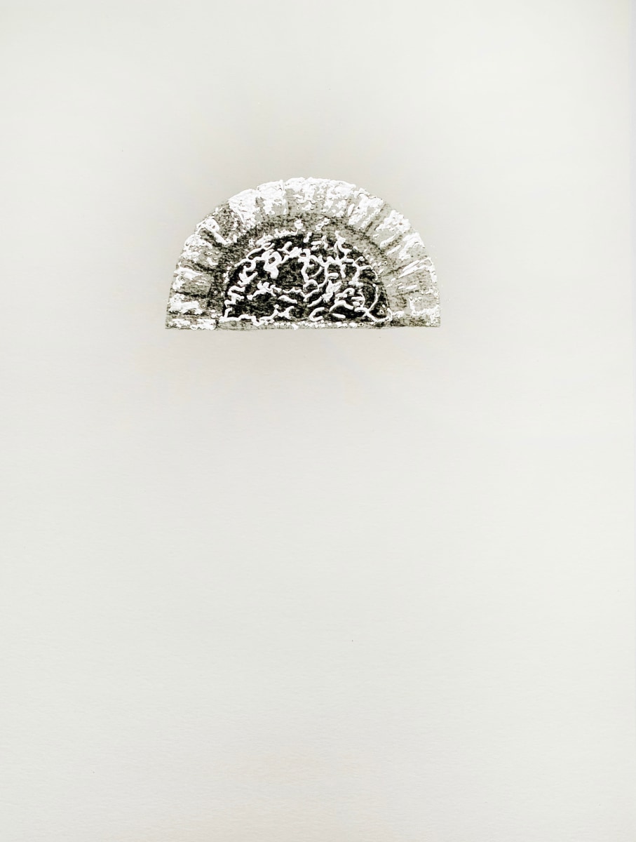 Najmun Nahar Keya Corinthian Dhaka (15) Charcoal, graphite, rabbit skin glue, silver, on Fabriano archival paper 11 x 14 in. 2019