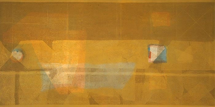 Manish Pushkale STUTI-STUTI 2006 Oil on canvas 30 x 60 in. SOLD