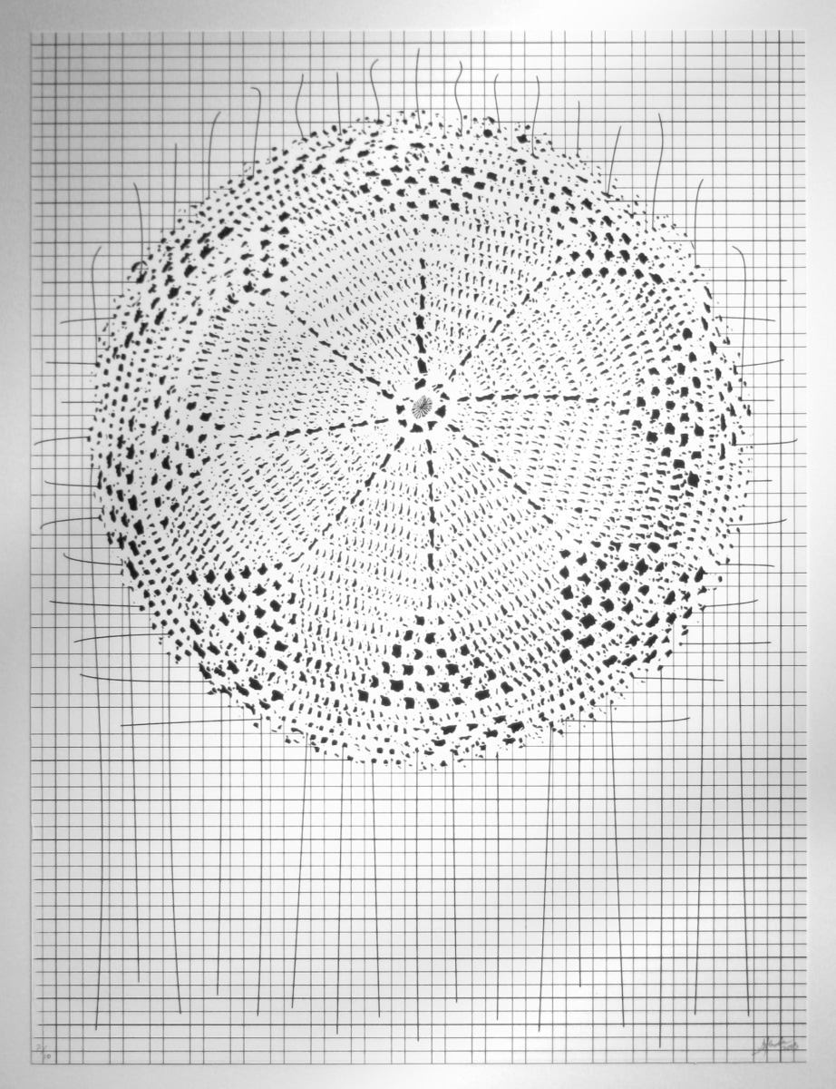Abdullah M. I. Syed Flare II (Ed. of 10) Silkscreen on BFK Rives 21.5 x 29.5 in. 2013