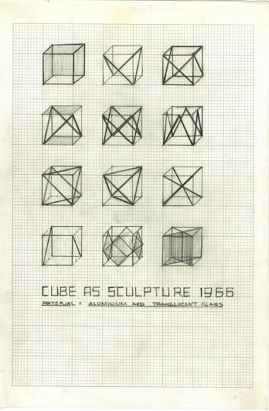 Rasheed Araeen Original Drawings for Sculpture (1-4) 1965- 68 Various