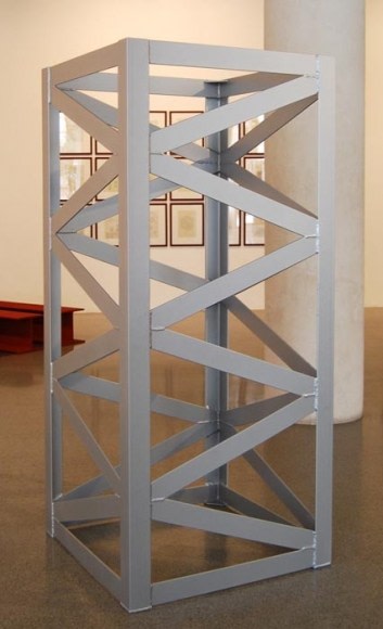 Rasheed Araeen Second Structure 1966-67 Steel, paint 72 x 32 x 32 in.