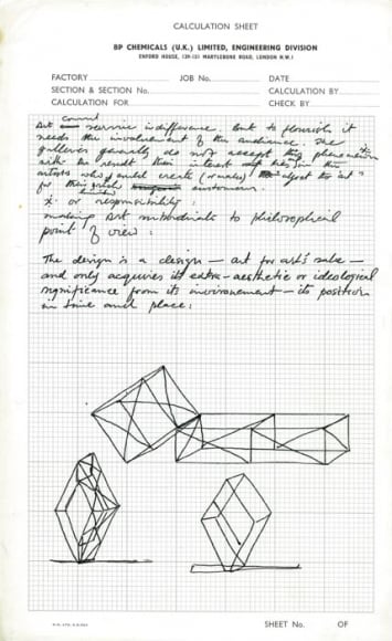 Rasheed Araeen Original Drawings for Sculpture (13-16) 1965- 68 Various NFS