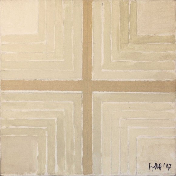 S. H. Raza White Cross 2007 Acrylic on canvas 12 x 12 in