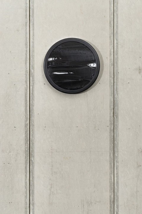 Abir Karmakar ECLIPSE 2015 Oil on wall clock 15 in. diameter