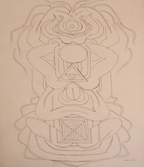 G.R. Santosh DRAWING 5 Ink on paper 14 x 10 in.