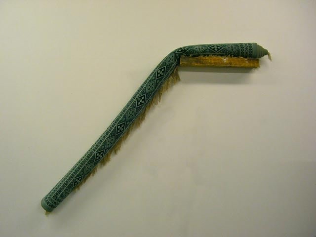 Saad Qureshi ON THIS EARTH 2010 Praying rug and wood 47 x 33.5 x 4 in.