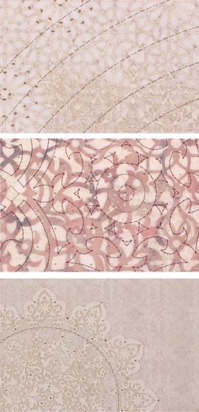 Anila Quayyum Agha Antique Lace Series (Detail) 2016 Mixed media on laser-cut paper