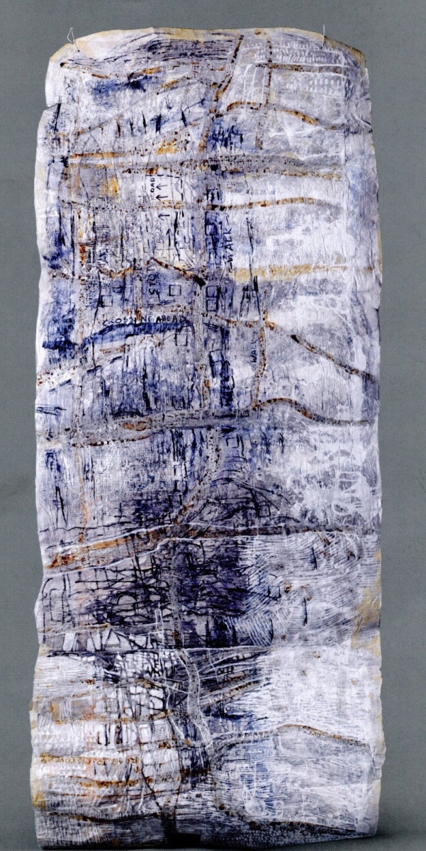 Jayashree Chakravarty UNTITLED (SCROLL) ND Acrylic and glue on multi-layered paper 136 x 50 in.