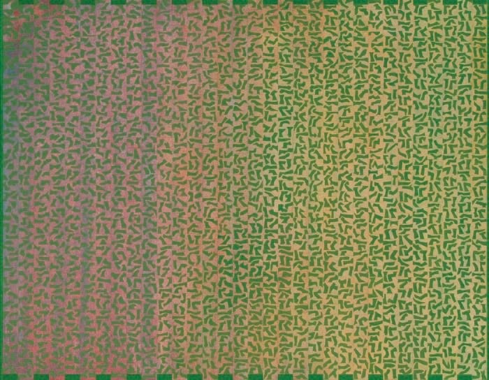 Akhilesh PURELY UNTITLED 2007 Acrylic on canvas 71.5 x 90.5 in.