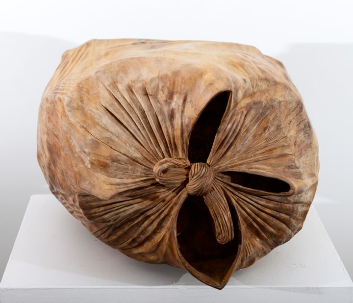 Debanjan Roy UNTITLED (GARBAGE BAGS) 2013 Wood Height: 16 in. (Each)