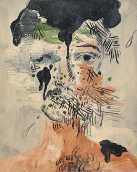 Salman Toor Humiliated Ancestor 5 2016 Oil on panel 10 x 18 in