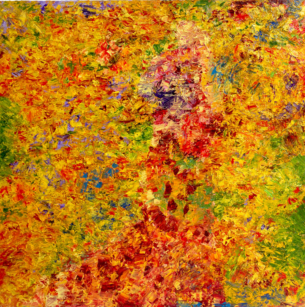 Sharmistha Ray FIELDS OF GOLD #2 2013 Oil on linen 60 x 60 in.