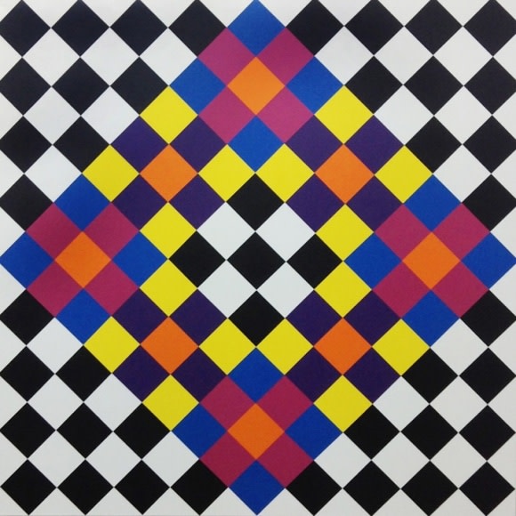 Rasheed Araeen Opus F1 2016 Acrylic on canvas 63 x 63 in.