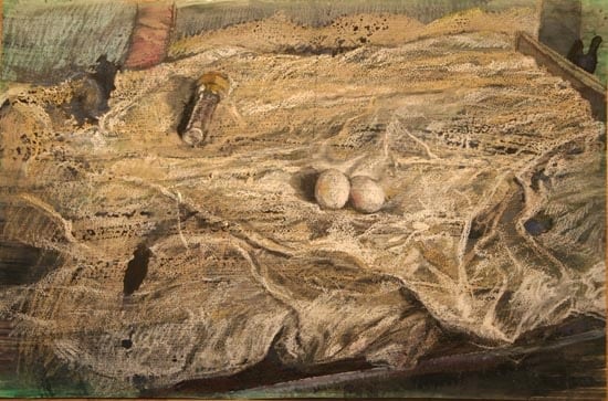 Indrapramit Roy THE DELICATE BED Mixed media on paper 22 x 30 in.