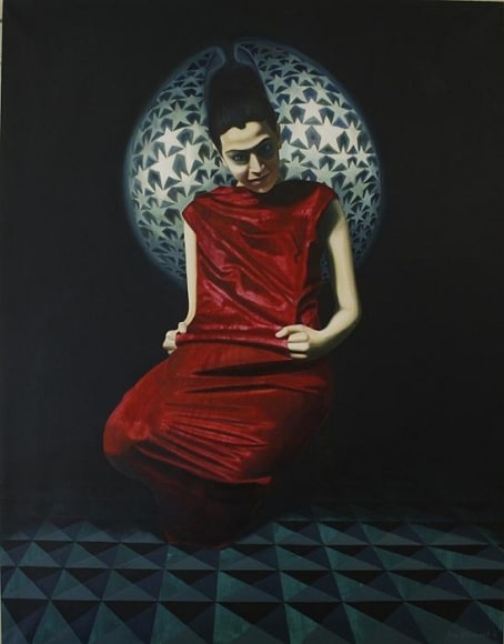 Sana Arjumand MASSIVE HUMAN SEARCH - 2 2010 Oil on canvas 54 x 42 in.