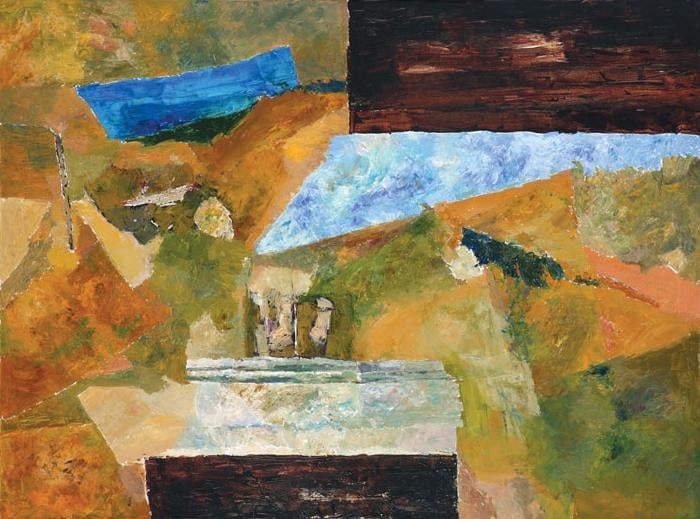 Ram Kumar UNTITLED LANDSCAPE 10 2008 Oil on canvas 36 x 48 in.