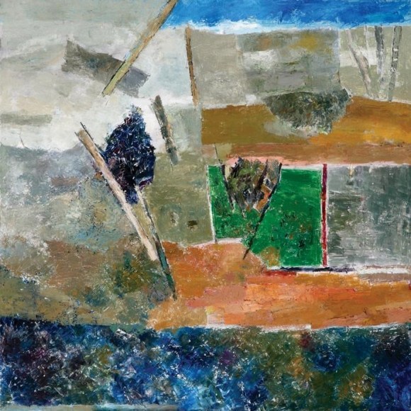 Ram Kumar UNTITLED LANDSCAPE 1 2009 Oil on canvas 36 x 36 in. NFS