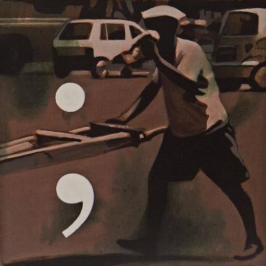 Baiju Parthan Untitled 8 2011 Acrylic on canvas 12 x 12 in.