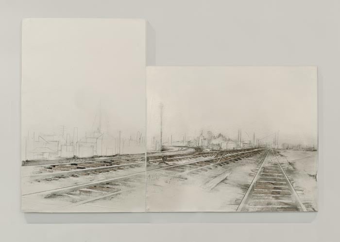 Saad Qureshi Via Doloroso 2009 Acrylic, oil, emulsion, pencil, newspaper on canvas 61.2 x 40.8 in.