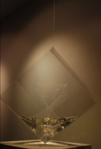 Iqra Tanveer BREATHING SPACE 2010 Acrylic box water and light 12 x 12 x 12 in.