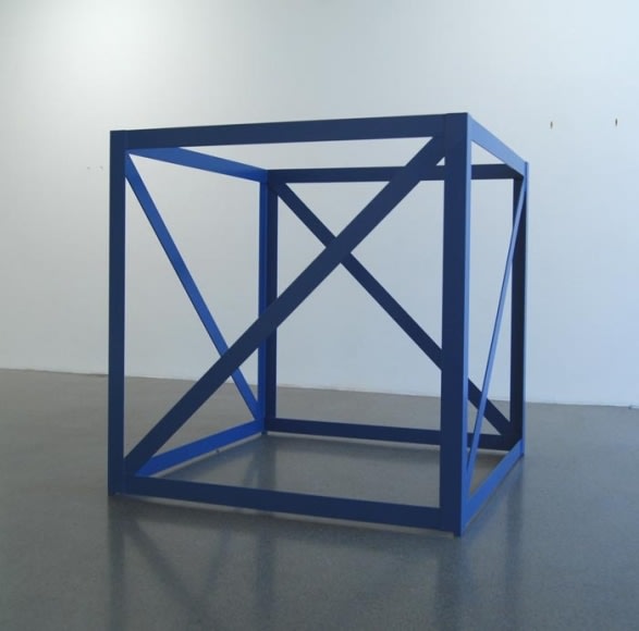 Rasheed Araeen First Structure 1966-67 Steel, paint 55 x 55 x 55 in.