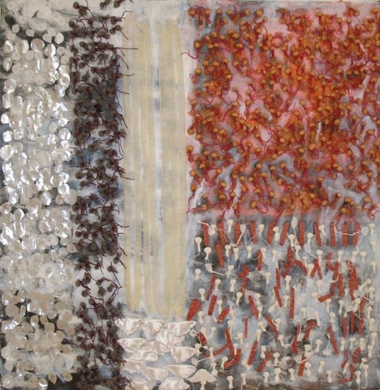 Smriti Dixit KRISHNA KRISHNA 14A 2006 Mixed media on canvas 48 x 48 in.