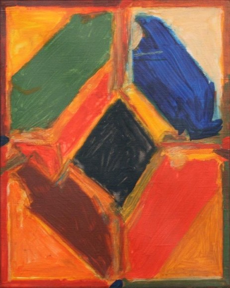 S.H. Raza UNTITLED 1981 Oil on canvas 9.5 x 7.5 in.