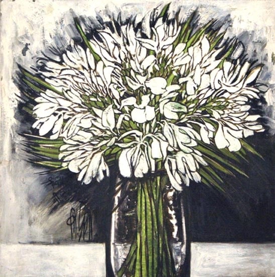B. Prabha UNTITLED (FLOWER VASE) Oil on canvas 24 x 24 in. SOLD