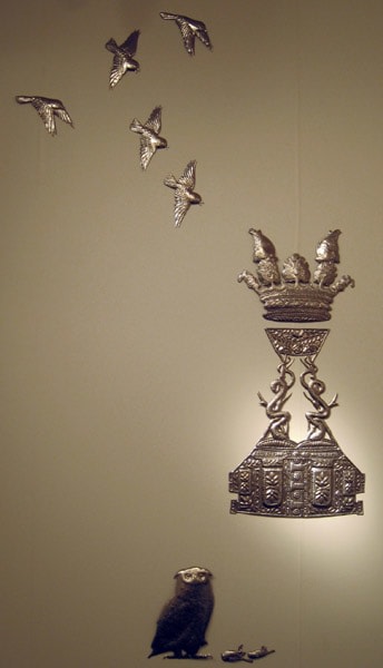 Adeela Suleman Untitled 5 (with Owl), 2010 Steel Dimensions variable