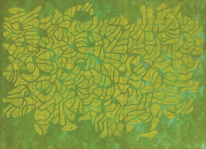Akhilesh BASICALLY UNTITLED 2007 Acrylic on canvas 33 x 45 in. SOLD