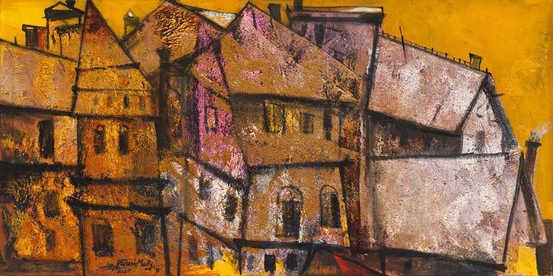 Paresh Maity SUMMER 2015 Oil on canvas 70 x 28 in.