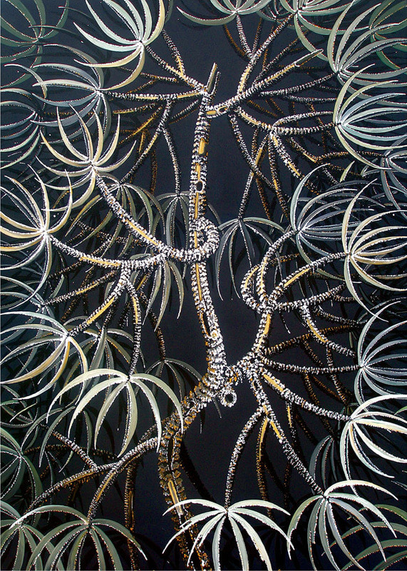 Rajan Krishnan Plant from the Grove by the River 2, 2011 Acrylic on canvas 84h x 60w in
